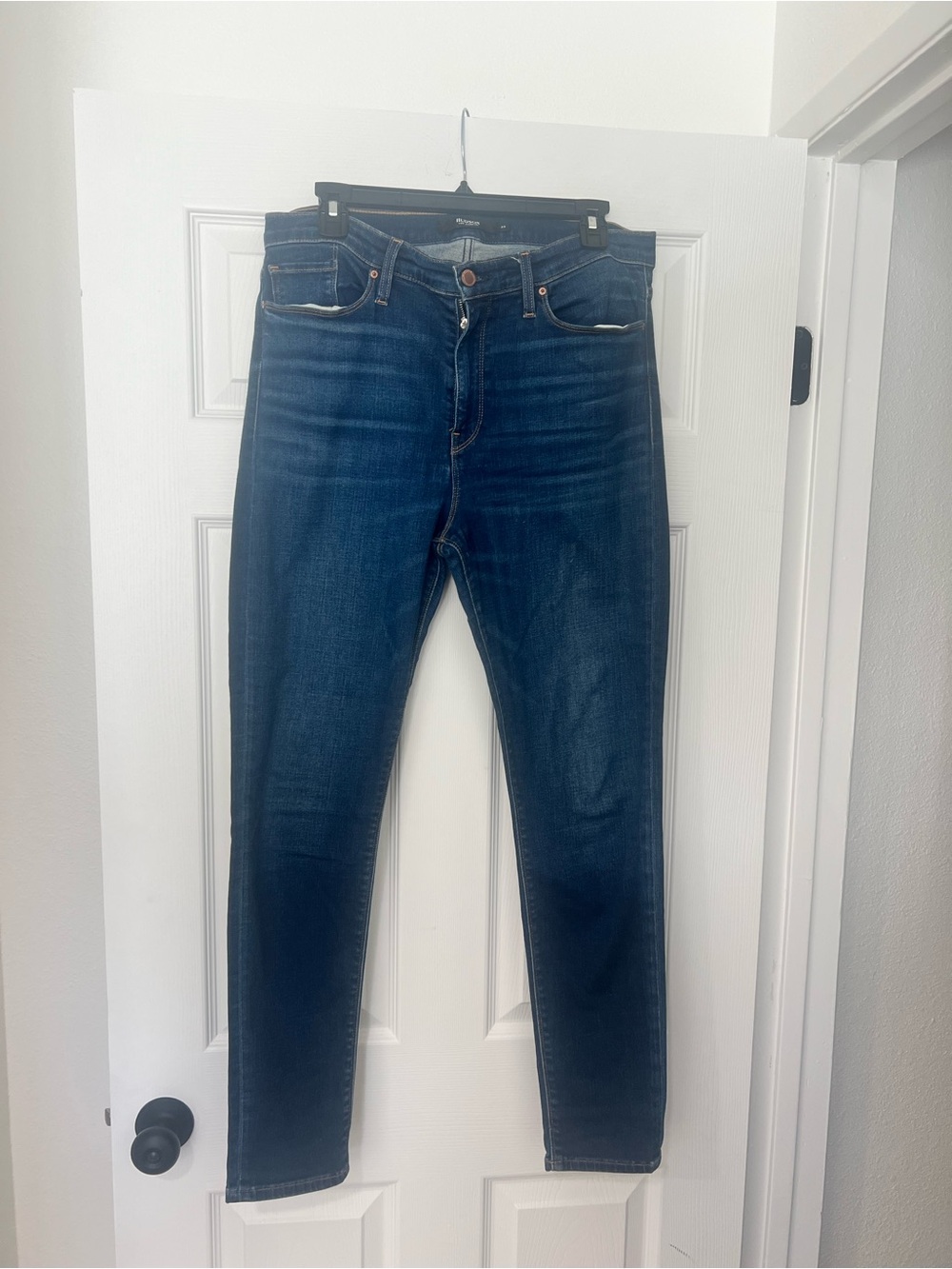 Hudson Dark Blue Denim Jeans with Copper Button